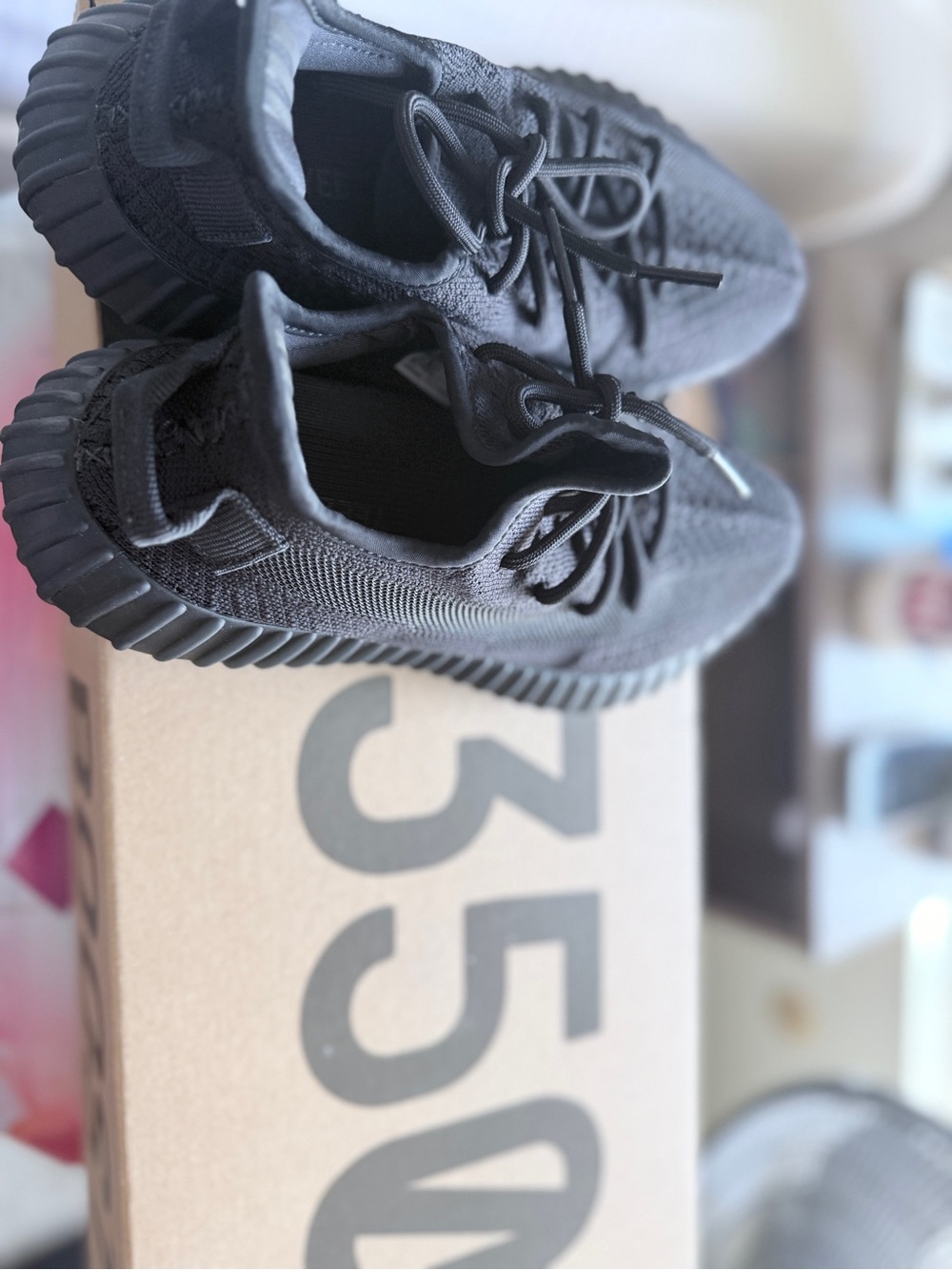 Yeezy Boost 350 V2 Core Black Low-Top Sneakers